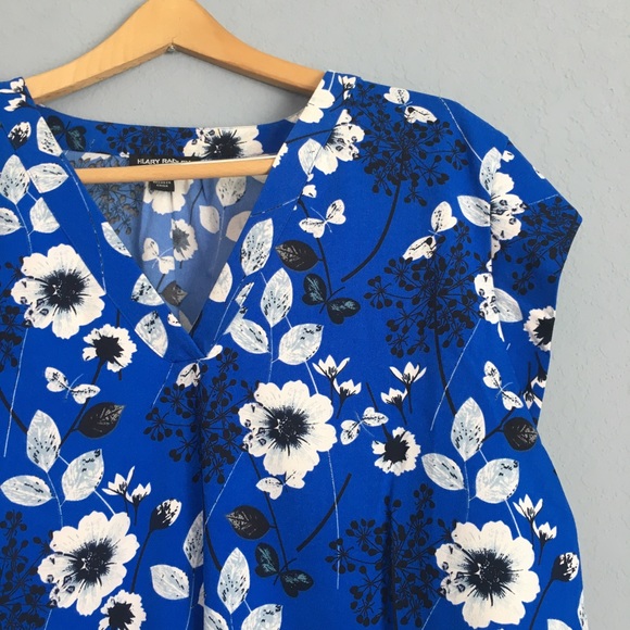 Hilary Radley, blue floral blouse - Picture 2 of 4